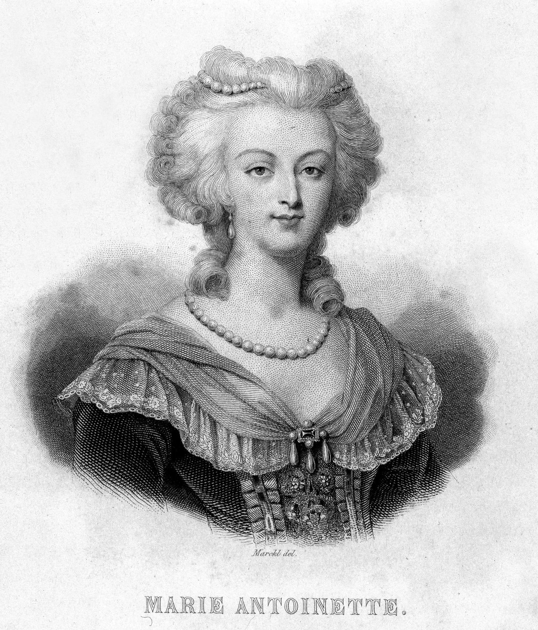صورة لماري أنطوانيت (1755 - 1793) - في "" ثورة مشتركة "بقلم تيير. القرن ال 19 بواسطة المدرسة الفرنسية