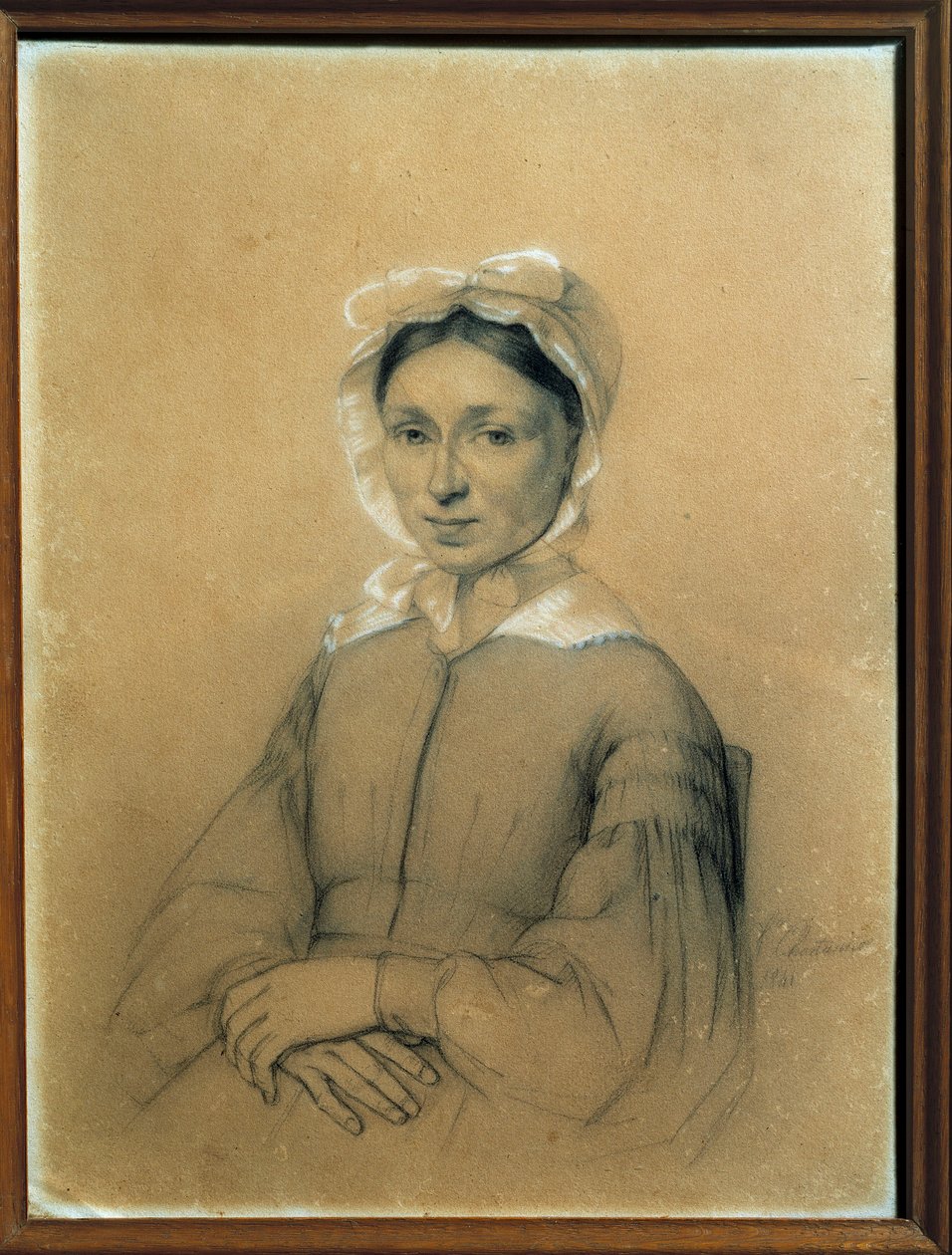 صورة لماري دوماس ، ني ماري لويز إليزابيث لابوريه ، والدة ألكسندر دوماس ، رسم مجهول. 1841 فيليرز كوترتس. متحف الكسندر دوما بواسطة المدرسة الفرنسية