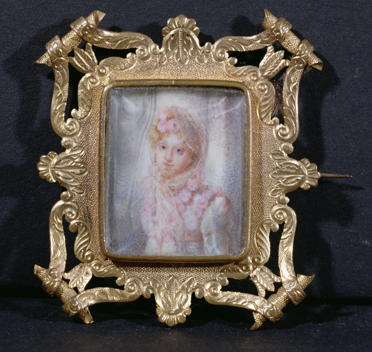 صورة ماري لاكزينسكا (1786-1817) الكونتيسة واليسكا (مرحاض على العاج) بواسطة المدرسة الفرنسية