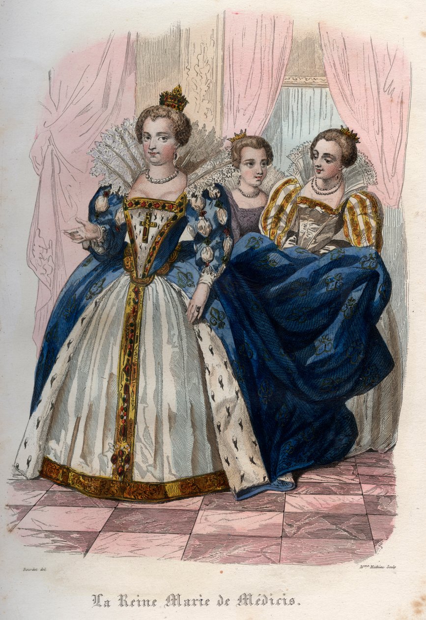 صورة ماري دي ميديشي (1575-1642) بواسطة المدرسة الفرنسية