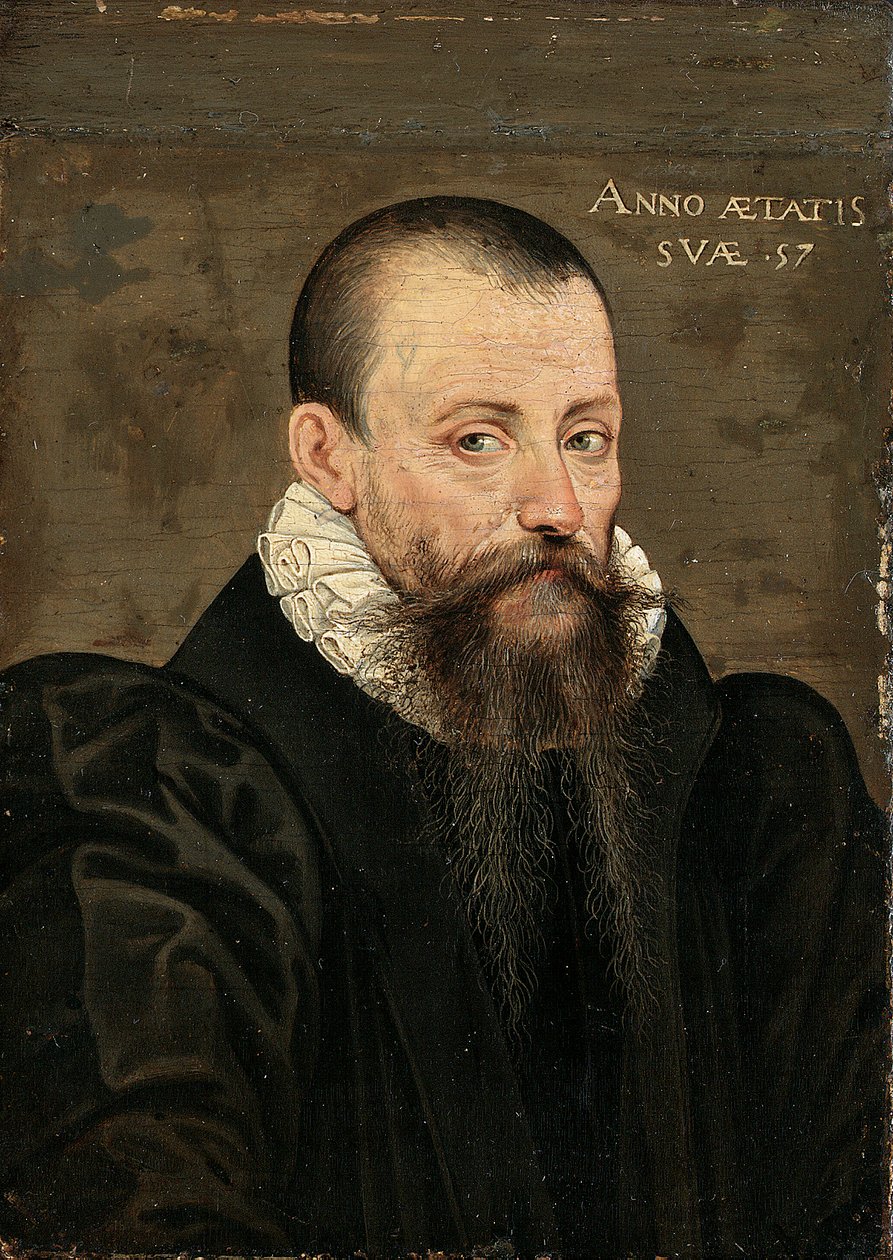 صورة ميشيل إيكيم دي مونتين (1533-1592) ، 57 عامًا ، نصف طول صغير ، بزي أسود وياقة بيضاء (زيت على لوحة) بواسطة المدرسة الفرنسية