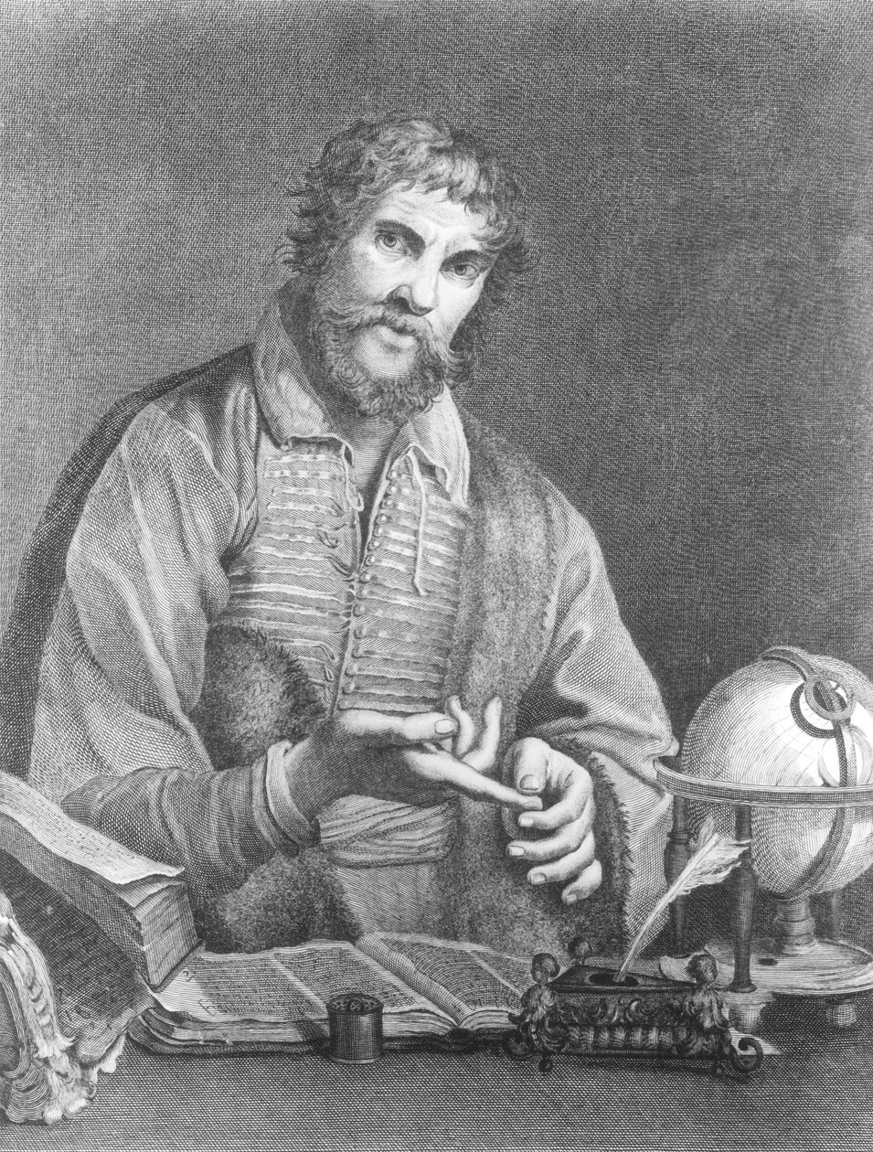 صورة ميشيل دي نوسترادام (1503-66) بواسطة المدرسة الفرنسية