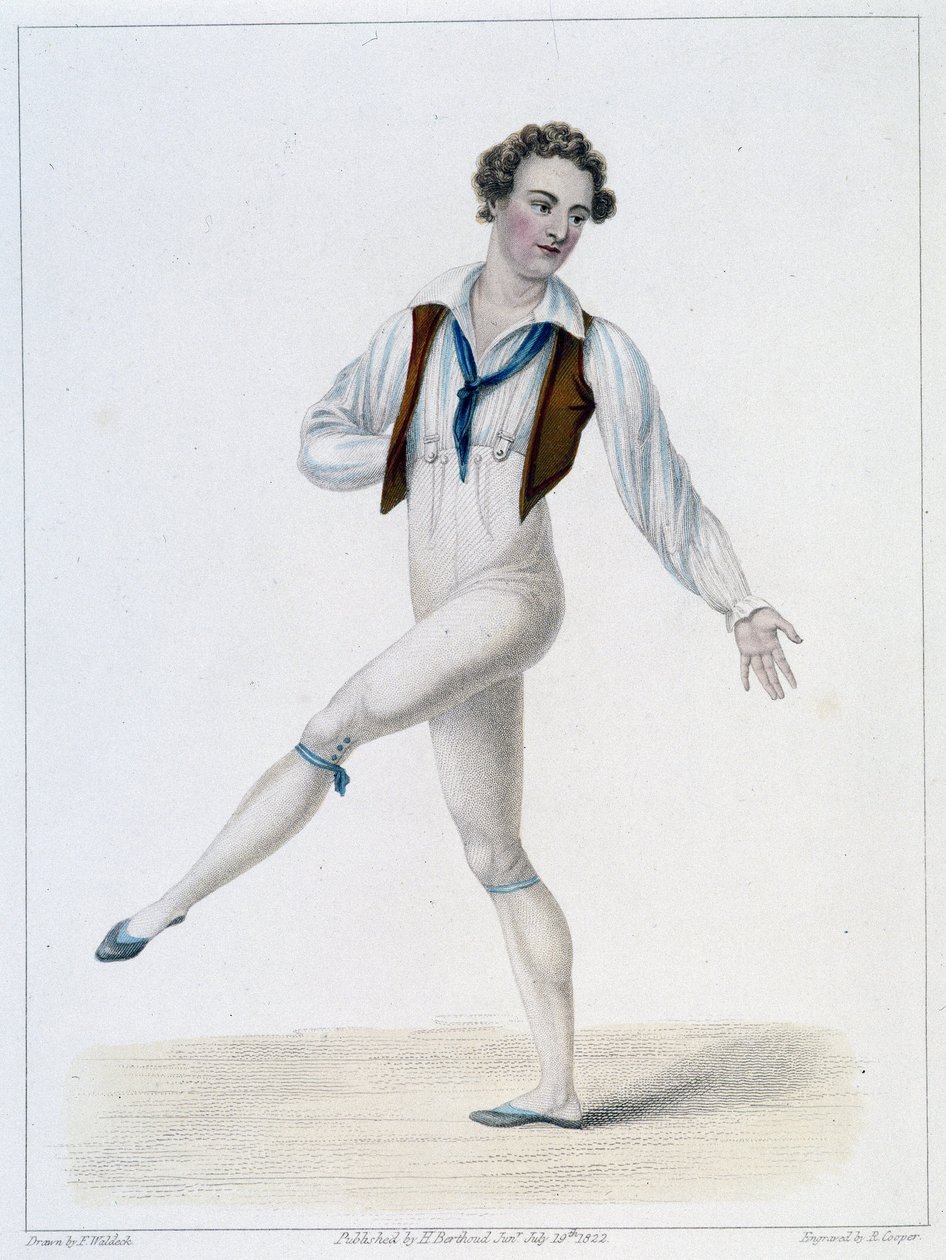 Portrait of Monsieur Le Blond in the Ballet of the Assumed Peasant بواسطة المدرسة الفرنسية