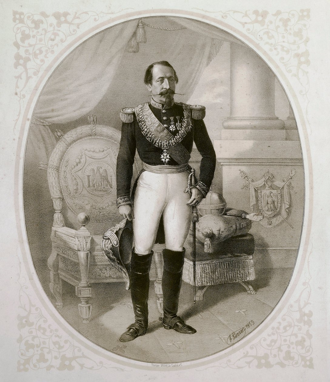 صورة لنابليون الثالث (1808-1873) بواسطة المدرسة الفرنسية
