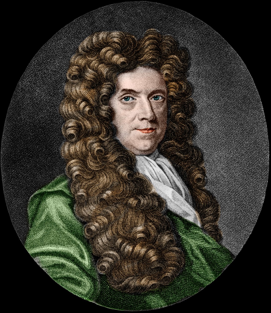 صورة نرميا جرو (1641-1721). عالم النبات الانجليزي. بواسطة المدرسة الفرنسية