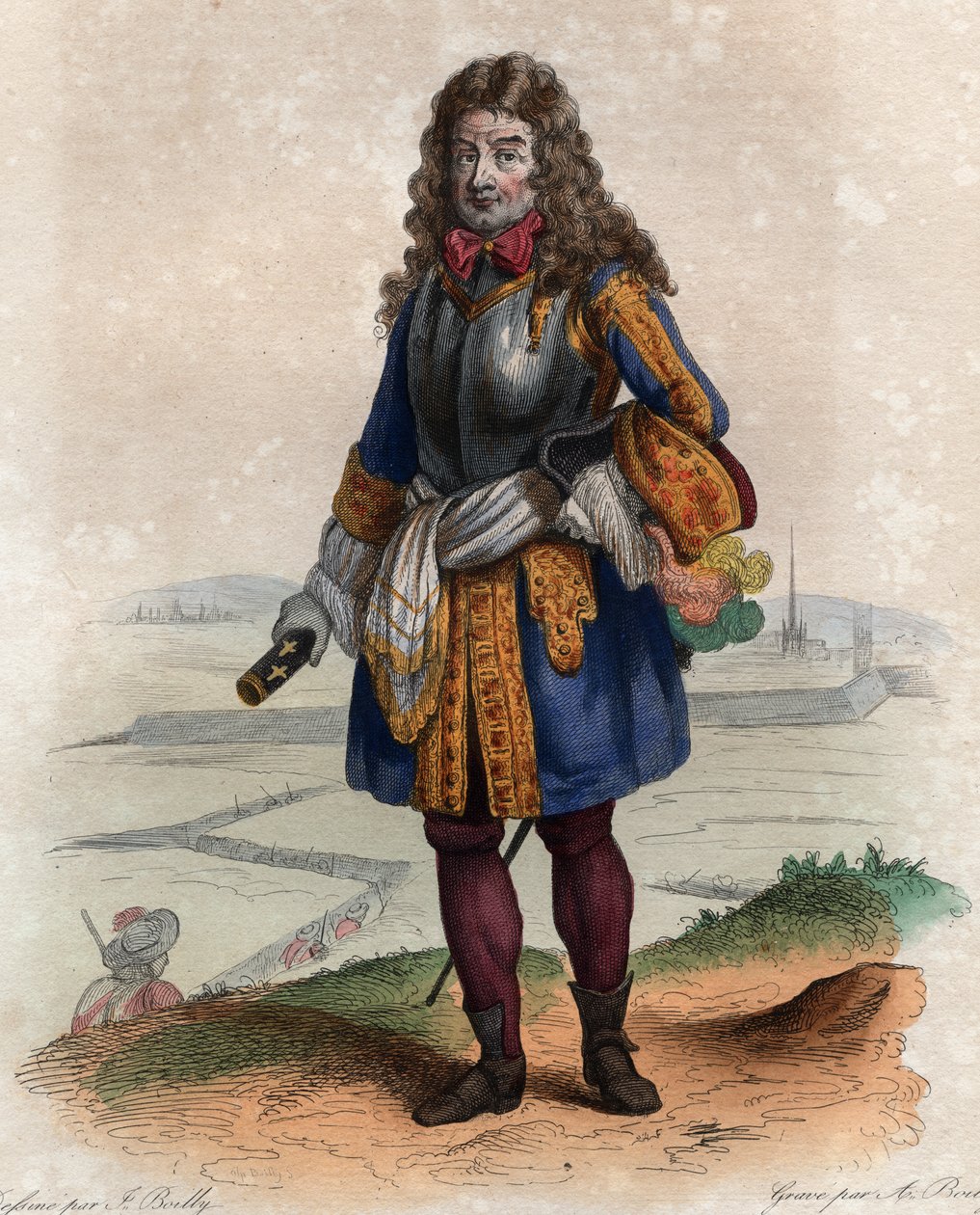 صورة لنيكولا كاتينات دي لا فوكونريري (1637-1712) ، القائد العسكري الفرنسي ومارشال فرنسا. بواسطة المدرسة الفرنسية