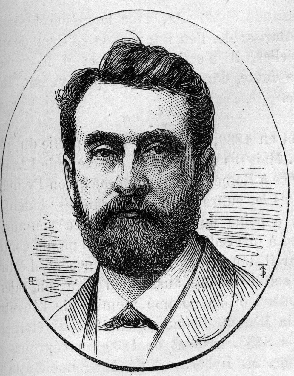 صورة لبول دوبوا (1829-1905) ، نحات فرنسي. نقش في "" Le Monde Illustré "" رقم 890 بتاريخ 2 مايو 1874. بواسطة المدرسة الفرنسية