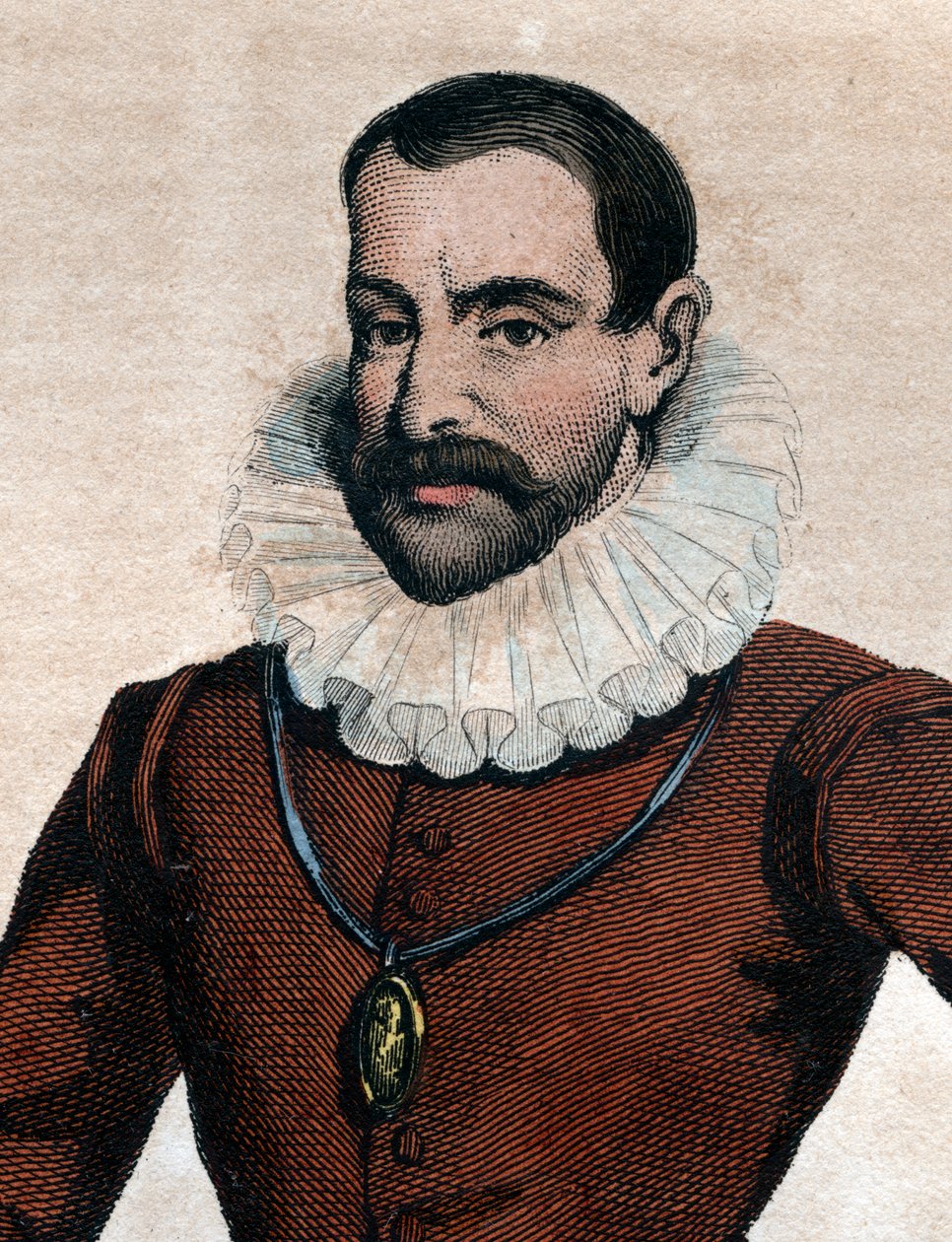 صورة فيليب دوبليسيس مورني (1549-1623) ، سيد بليسيس مارلي ، كاتب بروتستانتي فرنسي. بواسطة المدرسة الفرنسية