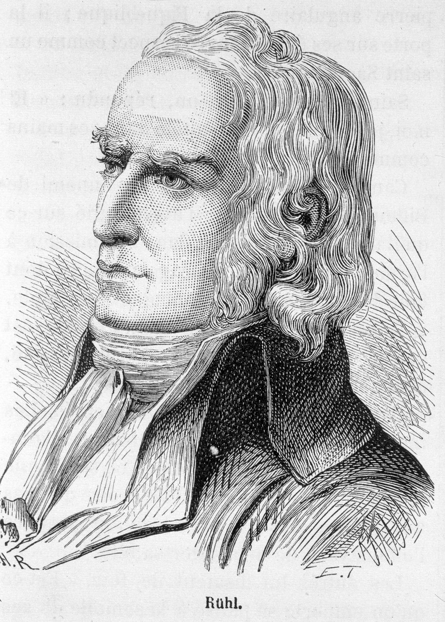 صورة لفيليب جاك روهل (1737-1795) ، سياسي فرنسي - في "L'Histoire de France" "هنري مارتن بواسطة المدرسة الفرنسية