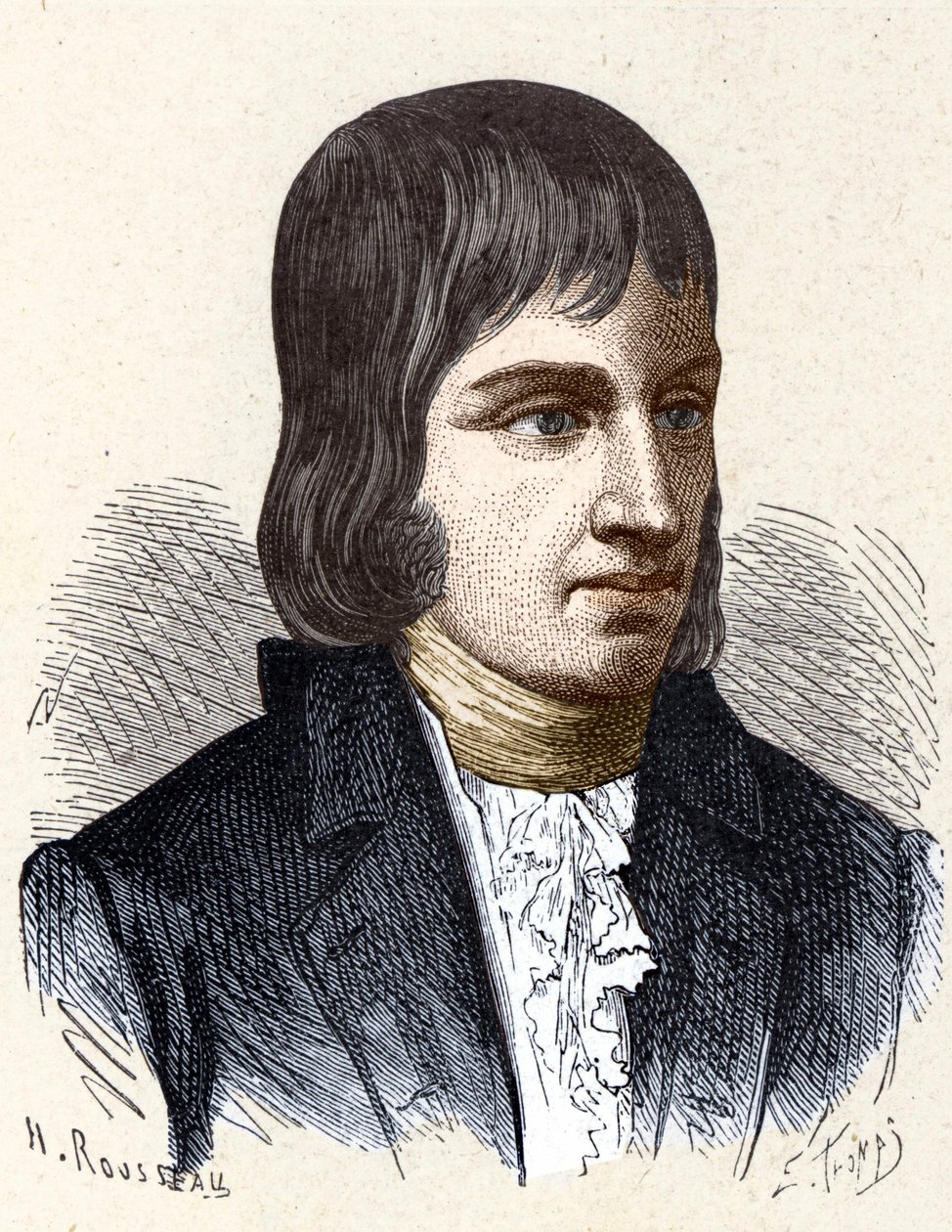 صورة لفيليب ليبون (1769 - 1804) ، مهندس وكيميائي فرنسي (مخترع إضاءة الغاز) - في ألبوم دي لا ساينس ؛ علماء لامعون الاكتشافات العظيمة "" "1896. بواسطة المدرسة الفرنسية