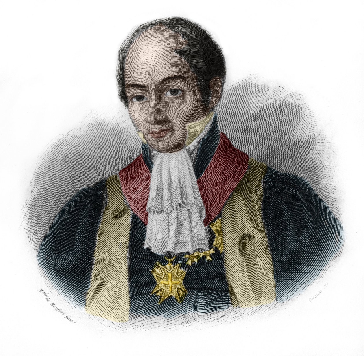 صورة لبيير فرانسوا هرقل (بيير فرانسوا هرقل) ، كونت سيري (1776-1824) ، سياسي فرنسي. في فيلم "FREE OF SPEAKERS" بقلم لويس دي كورمينين تيمون. 1842. مجموعة خاصة. بواسطة المدرسة الفرنسية