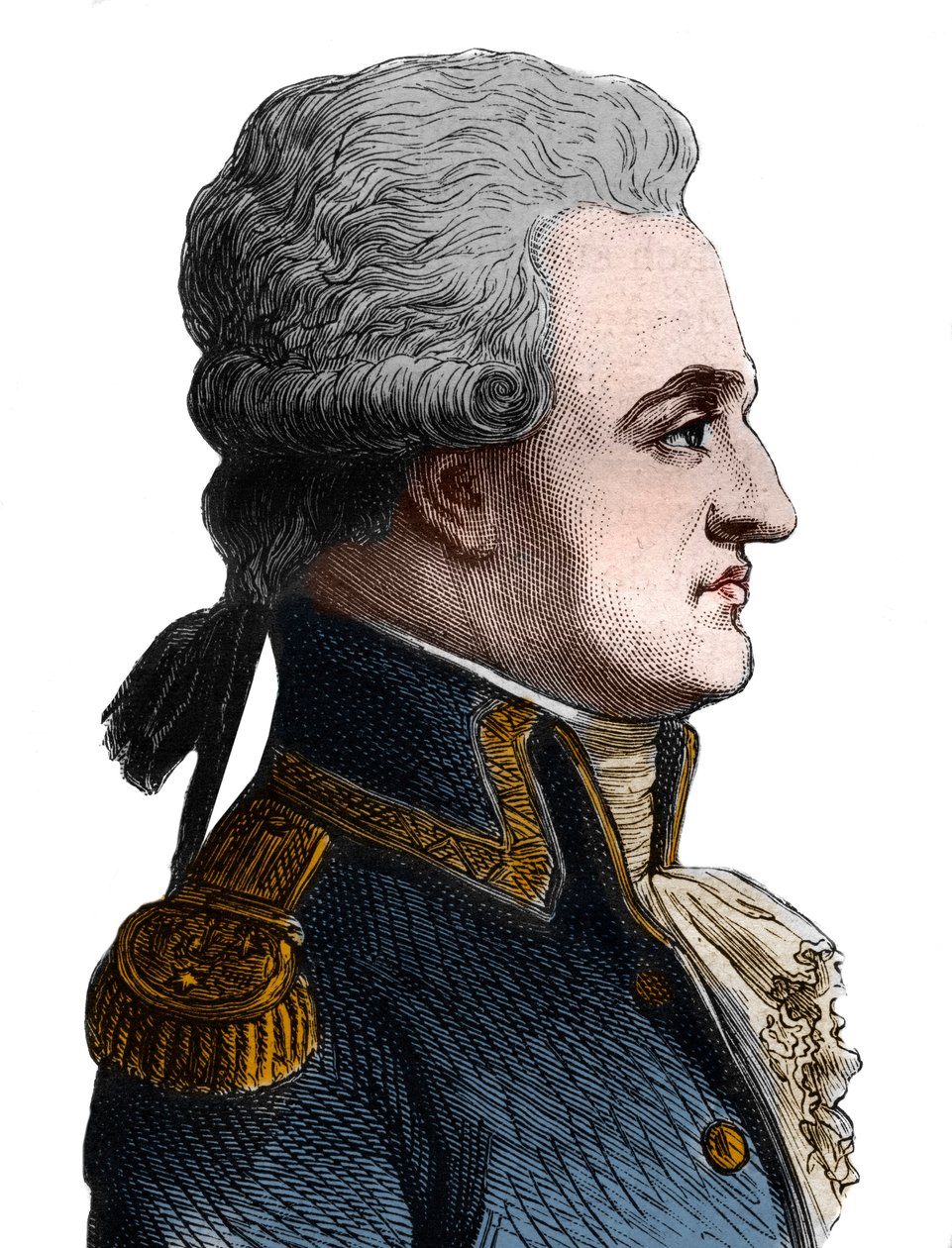صورة لبيير شارل دي فيلنوف ، الأميرال الفرنسي (1763-1806) ، بدأ معركة ترافالغار ، التي كانت كارثة ، وبعد الانتحار - في "تاريخ فرنسا" بواسطة هنري مارتن بواسطة المدرسة الفرنسية