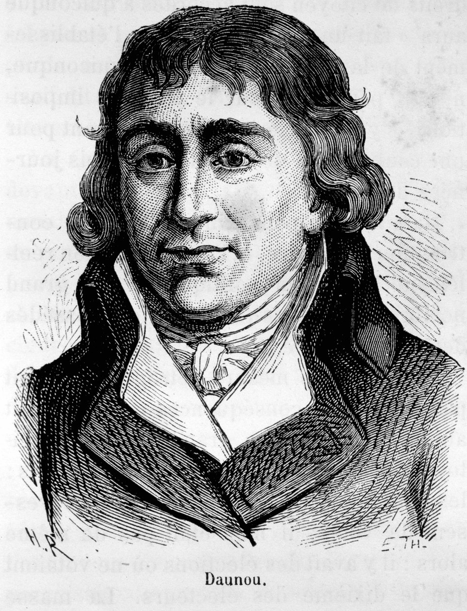 صورة بيير كلود فرانسوا دونو ، سياسي ومؤرخ فرنسي (1761-1840) - في "L'Histoire de France" "هنري مارتن بواسطة المدرسة الفرنسية