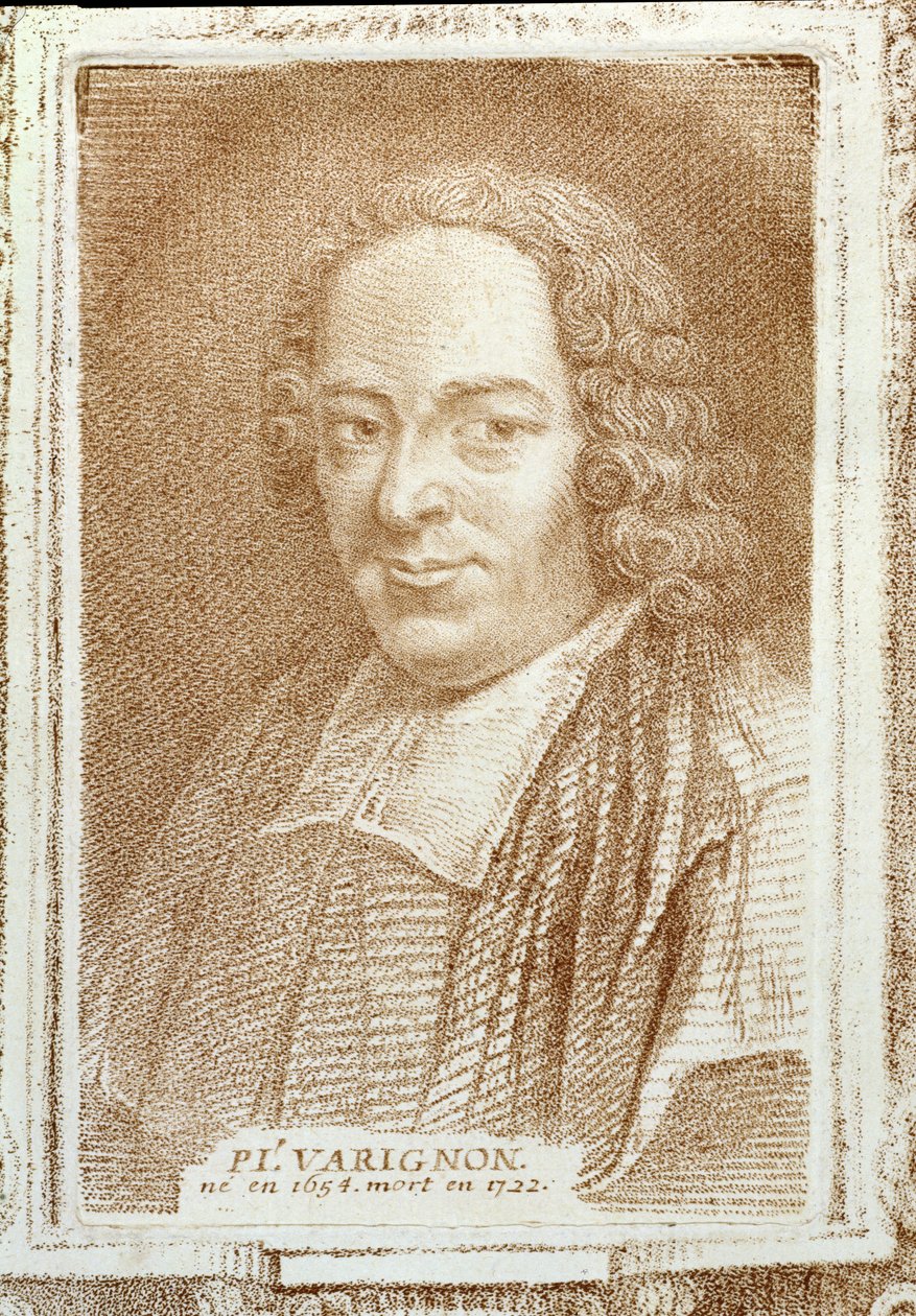 صورة لبيار ل. فارينيون (1654-1722) من هيستوار ديس ماثيماتيكينز بواسطة ألكسندر سافيرين ، c.1766 بواسطة المدرسة الفرنسية