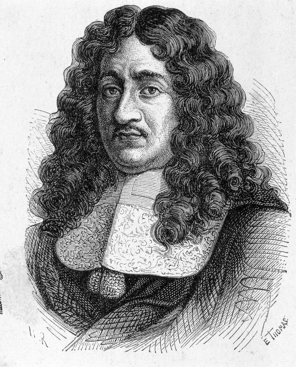 صورة شخصية لبيير بول دي ريكيه (1604 - 1680) ، المهندس الفرنسي الذي بنى قناة دو ميدي - في ألبوم "Album de la Science؛ علماء لامعون الاكتشافات العظيمة "" "1896. بواسطة المدرسة الفرنسية