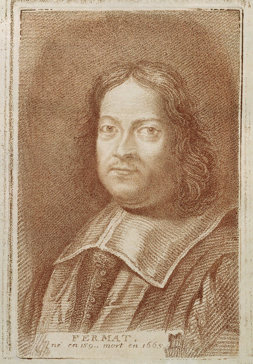 صورة لبيير دي فيرمات (1601-1665) من Histoire des Mathematiciens بواسطة ألكسندر سافيرين ، منتصف القرن الثامن عشر بواسطة المدرسة الفرنسية