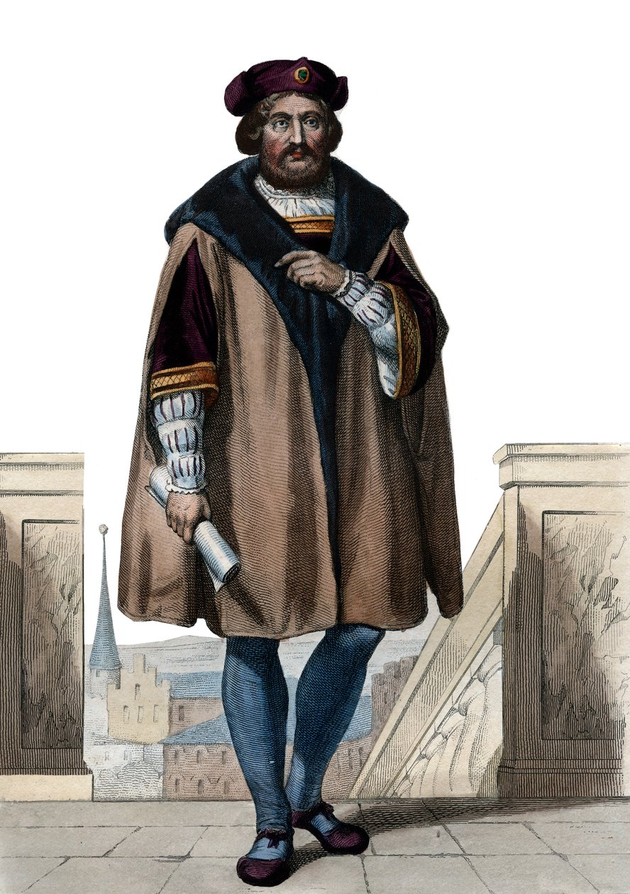 صورة لبيير دي رونسارد (1524-1585) ، الشاعر الفرنسي. بواسطة المدرسة الفرنسية