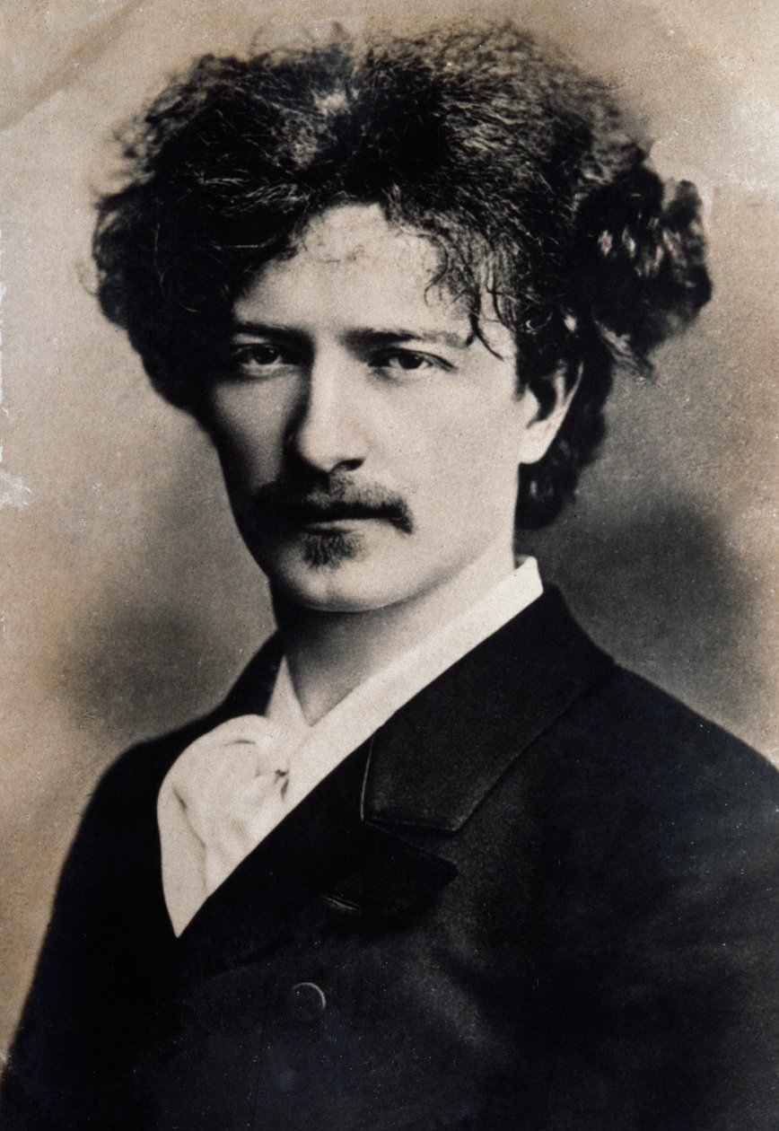 صورة الملحن البولندي Ignacy Jan Paderewski (1860-1941) بواسطة المدرسة الفرنسية
