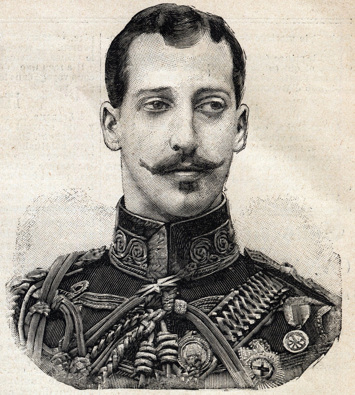 صورة للأمير ألبرت فيكتور (1864-1892) ، دوق كلارنس وأفونديل ، وحفيد الملكة فيكتوريا ملكة إنجلترا ، من صحيفة لو بيتي باريزيان الفرنسية بواسطة المدرسة الفرنسية