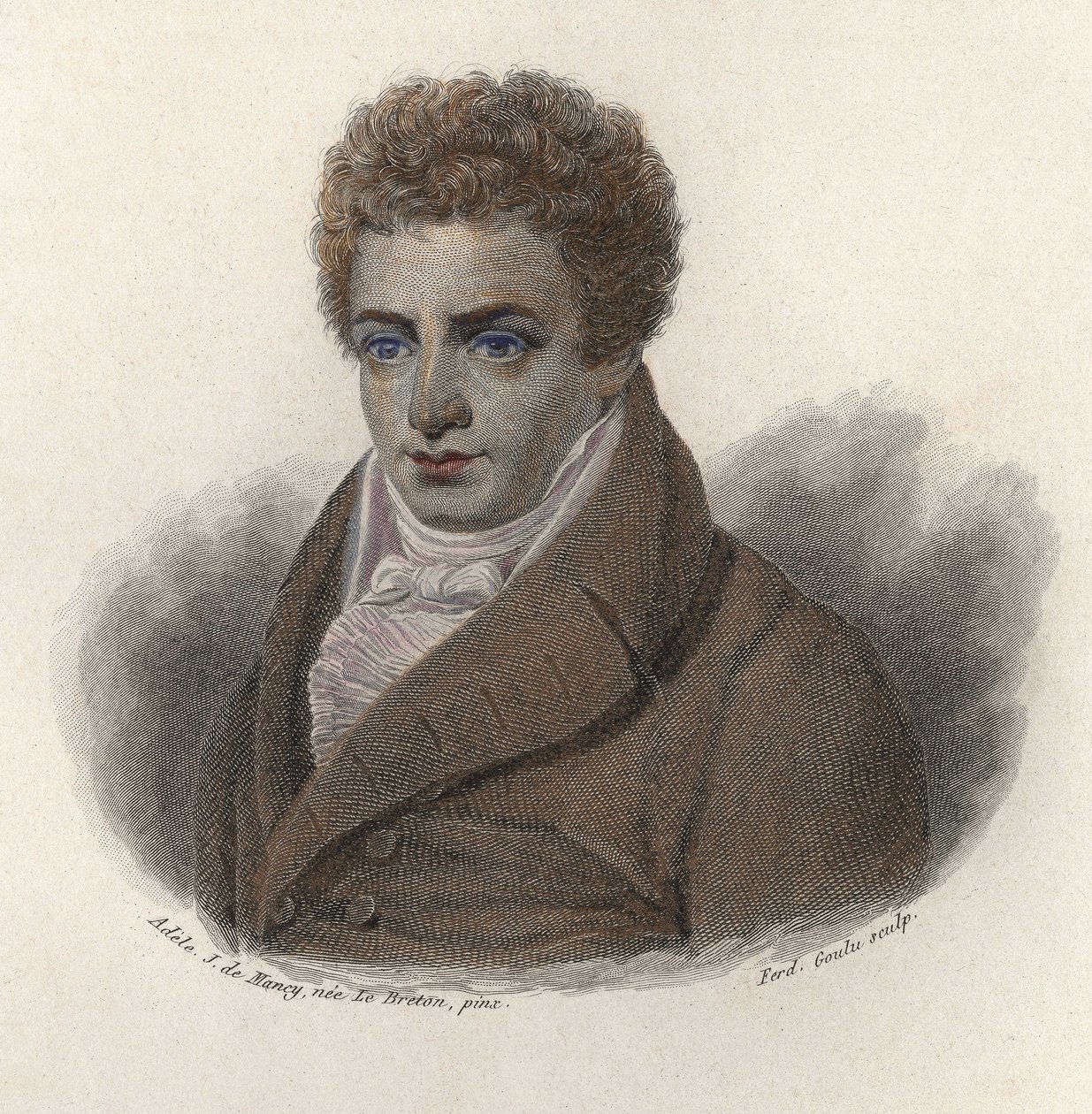 صورة لروبرت فولتون (1765-1815) ، مهندس أمريكي. في "" صور الرجال النافعين "" بواسطة المدرسة الفرنسية