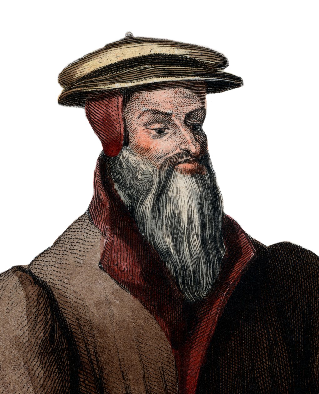 صورة لروبرت آي إستيين (روبرت ستيفنس) (1503-1559) ، طابعة فرنسية. بواسطة المدرسة الفرنسية
