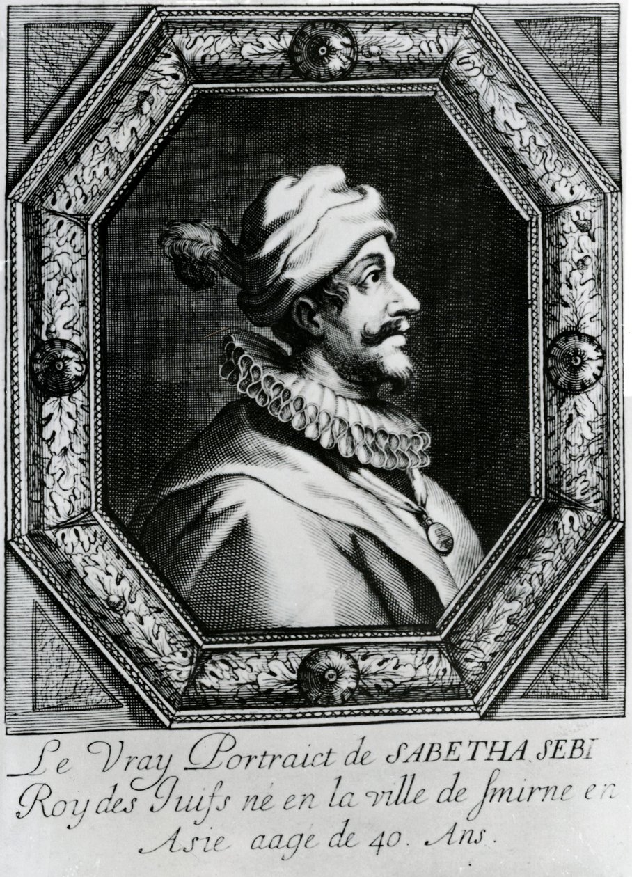 صورة لسبتاي زيفي [1626-1676] ، ج بواسطة المدرسة الفرنسية