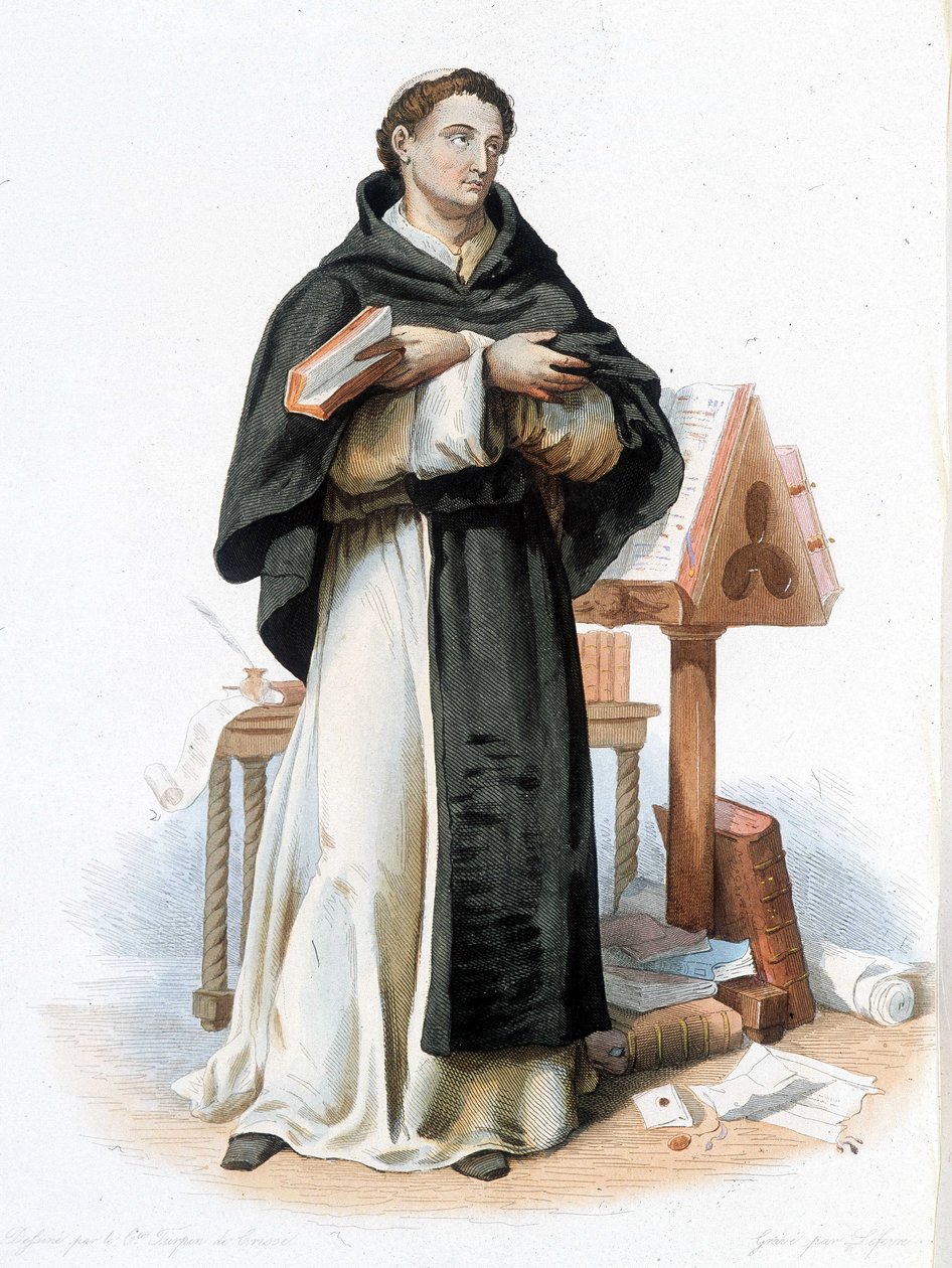 صورة القديس برنارد من كليرفو (سان برناردو دي شيارافال) (1090 - 1153) - في "" Le Plutarque francais "" ، محرر. مينيت بواسطة المدرسة الفرنسية