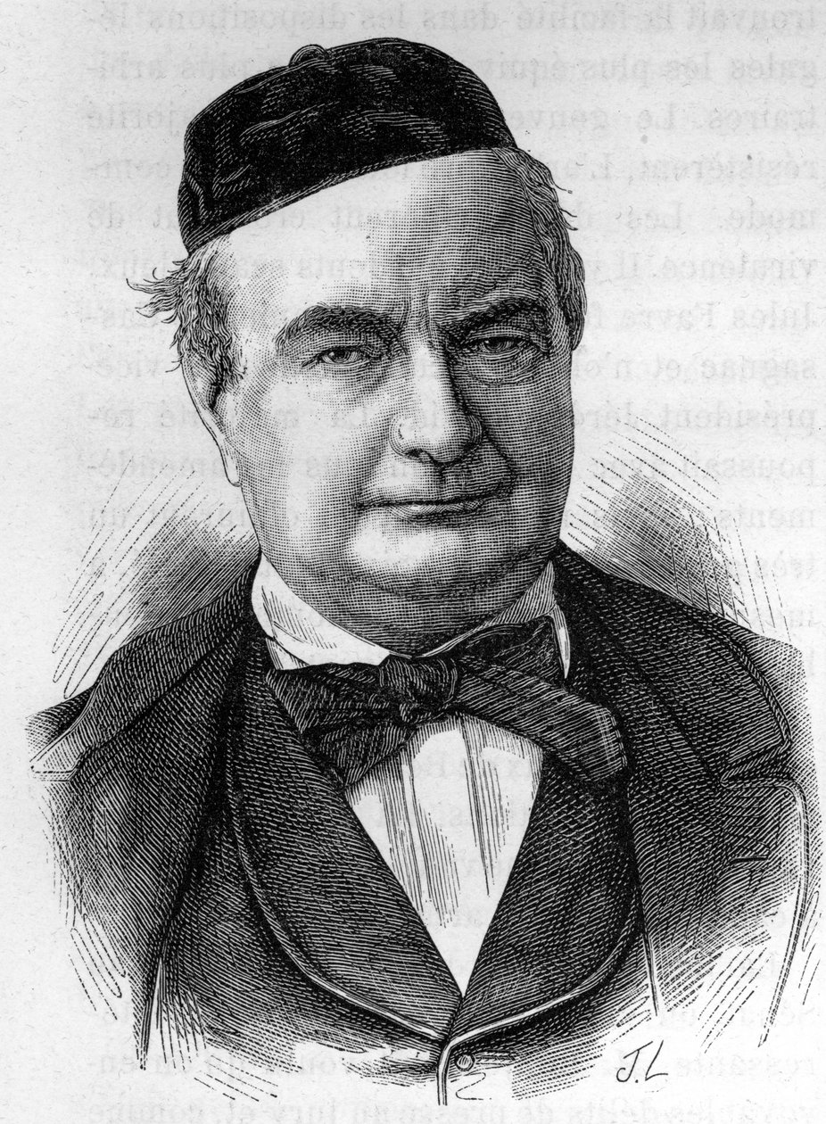 صورة لسانت بيوف (1804 - 1869) (سانت بوف) الكاتب الفرنسي - في "L'Histoire de France" "لهنري مارتن بواسطة المدرسة الفرنسية