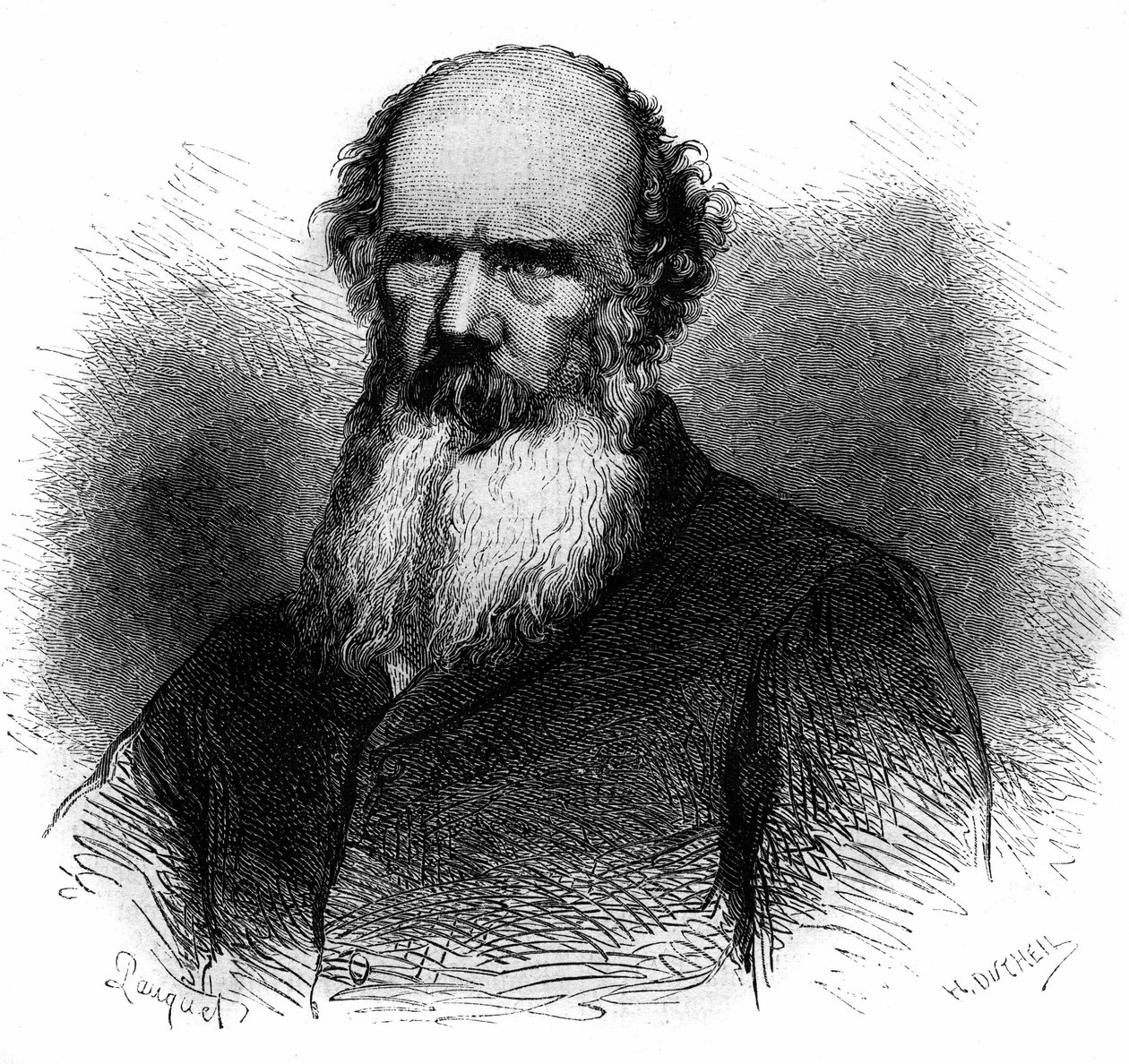 صورة لصموئيل تشارترز ماكفيرسون (1806-1860) ، جندي وسياسي بريطاني. نقش من عام 1868. بواسطة المدرسة الفرنسية