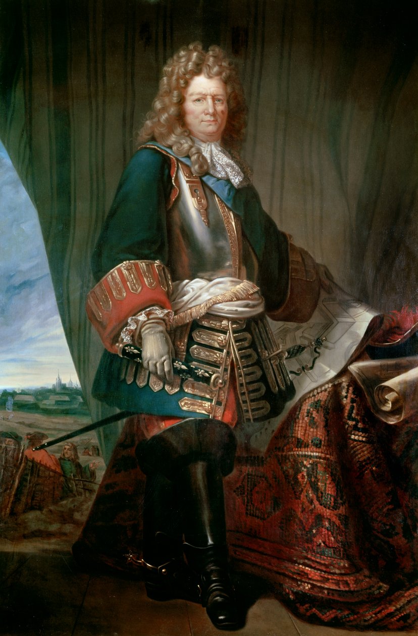 صورة لسيباستيان لورد فوبان (1633-1707) ، مارشال فرنسا. لوحة مجهولة للمدرسة الفرنسية. متحف Du Genie Militaire في Angers. - صورة لسيباستيان لو بريستري ، لورد فوبان (1633-1707) ، مارشال فرنسا. باي مجهول بواسطة المدرسة الفرنسية