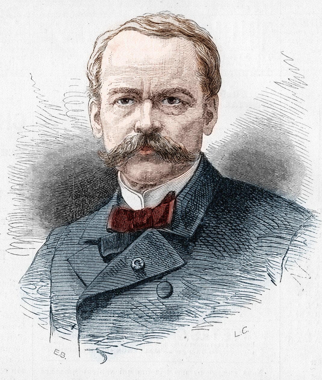 صورة لثيودور باريير (1823-1877) ، كاتب مسرحي فرنسي. نقش في "" Le Monde Illustré "" رقم 1071 بتاريخ 20 أكتوبر 1877. بواسطة المدرسة الفرنسية