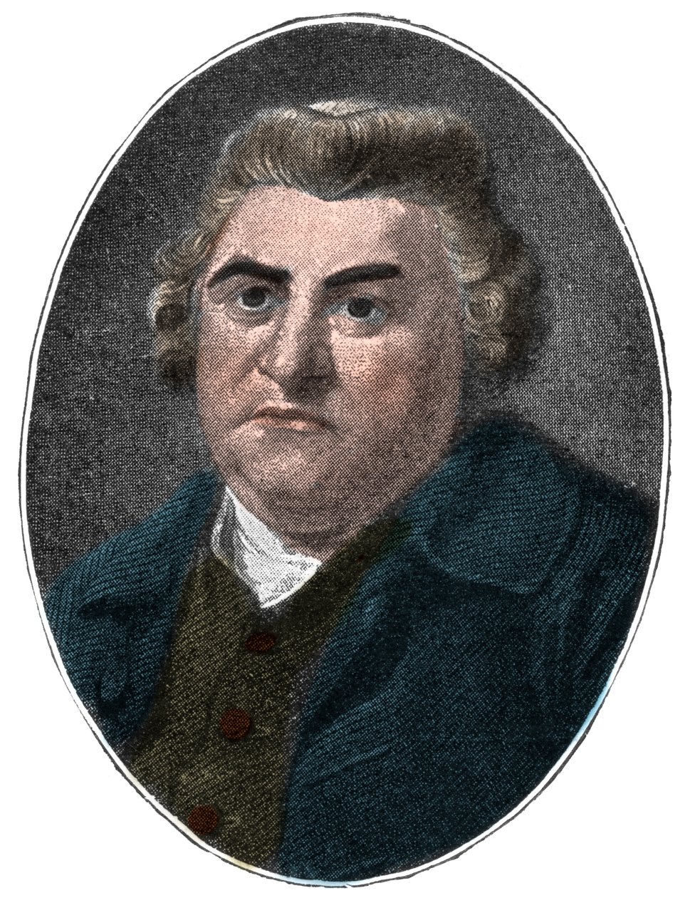 صورة لتوماس وارتون (1728-1790) مؤرخ أدبي وناقد وشاعر إنجليزي. القرن ال 19. بواسطة المدرسة الفرنسية