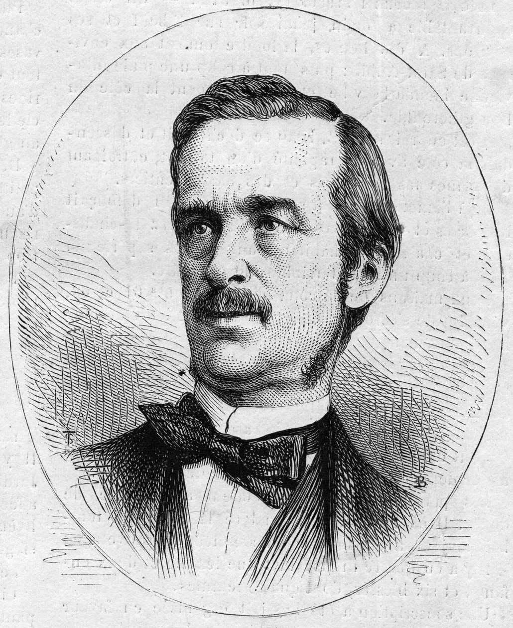 صورة لأوربانو (أوربانو) راتازي (1808-1873) ، سياسي إيطالي. نقش في "" Le Monde Illustré "" رقم 844 بتاريخ 13 يونيو 1873. بواسطة المدرسة الفرنسية