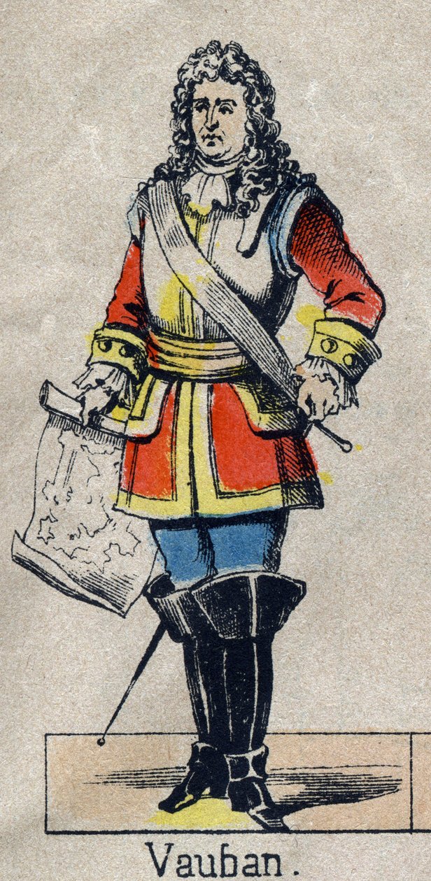 صورة فوبان سيباستيان بريستري (1633-1707) ، مارشال فرنسا. صورة إبينال من نهاية القرن التاسع عشر. مجموعة خاصة. بواسطة المدرسة الفرنسية