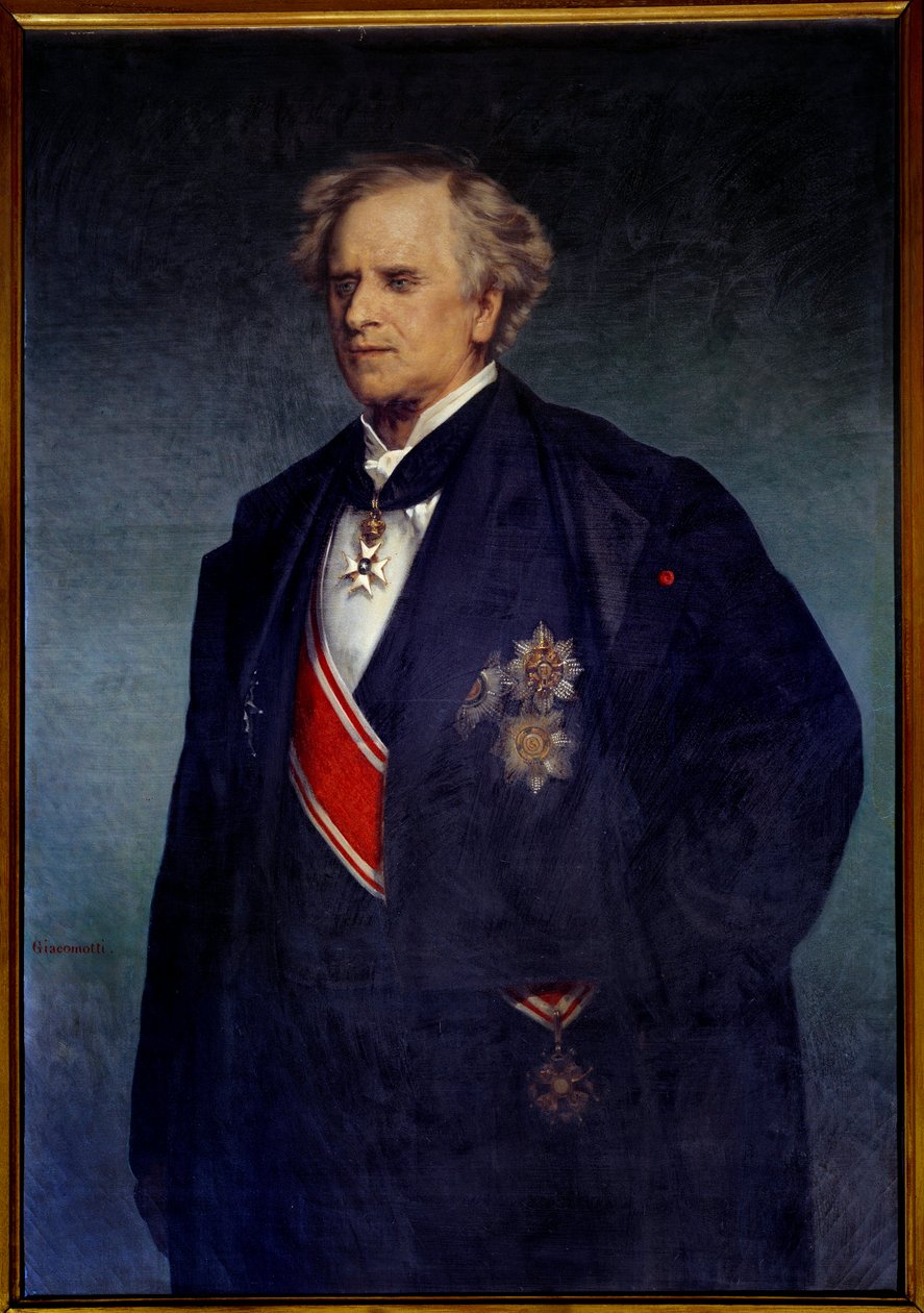 صورة لعالم الفلك والسياسي أوربان لو فيرييه (1811-1877) لوحة رسمها جياكوموتي من المدرسة الفرنسية في القرن التاسع عشر في باريس ، متحف المرصد. بواسطة المدرسة الفرنسية