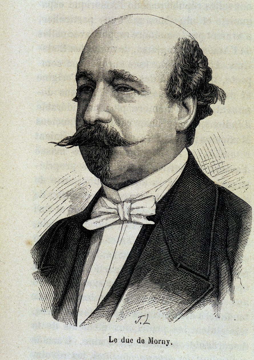 Portrait of the Duke of Morny. بواسطة المدرسة الفرنسية