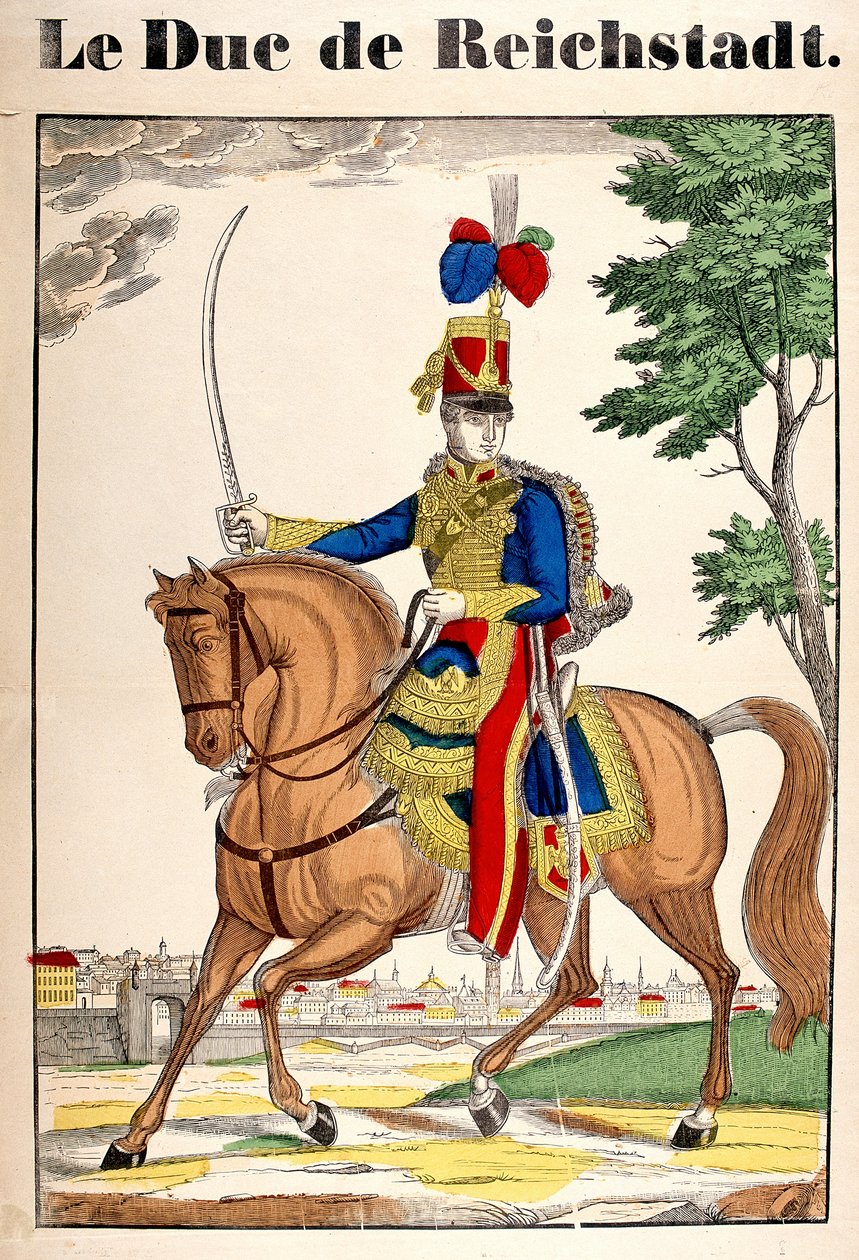 صورة لدوق رايششتات ، نابليون الثاني ، ابن الإمبراطور نابليون الأول (1769-1821). صورة إبينال بواسطة المدرسة الفرنسية