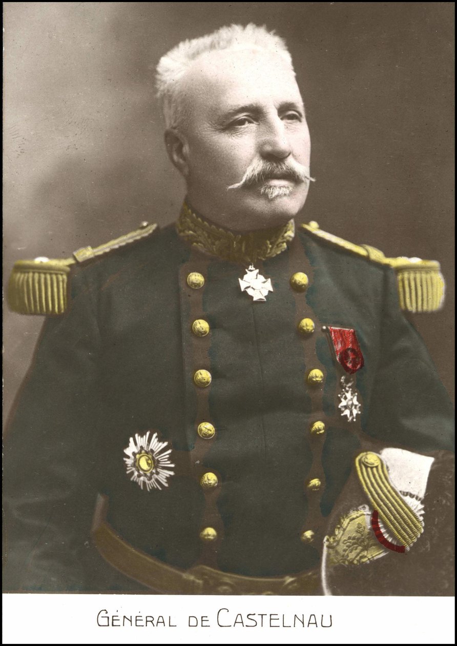 صورة للجنرال الفرنسي نويل إدوارد دي كورييريس دي كاستيلناو (1851-1944). القرن العشرين بطاقة بريدية sd. بواسطة المدرسة الفرنسية