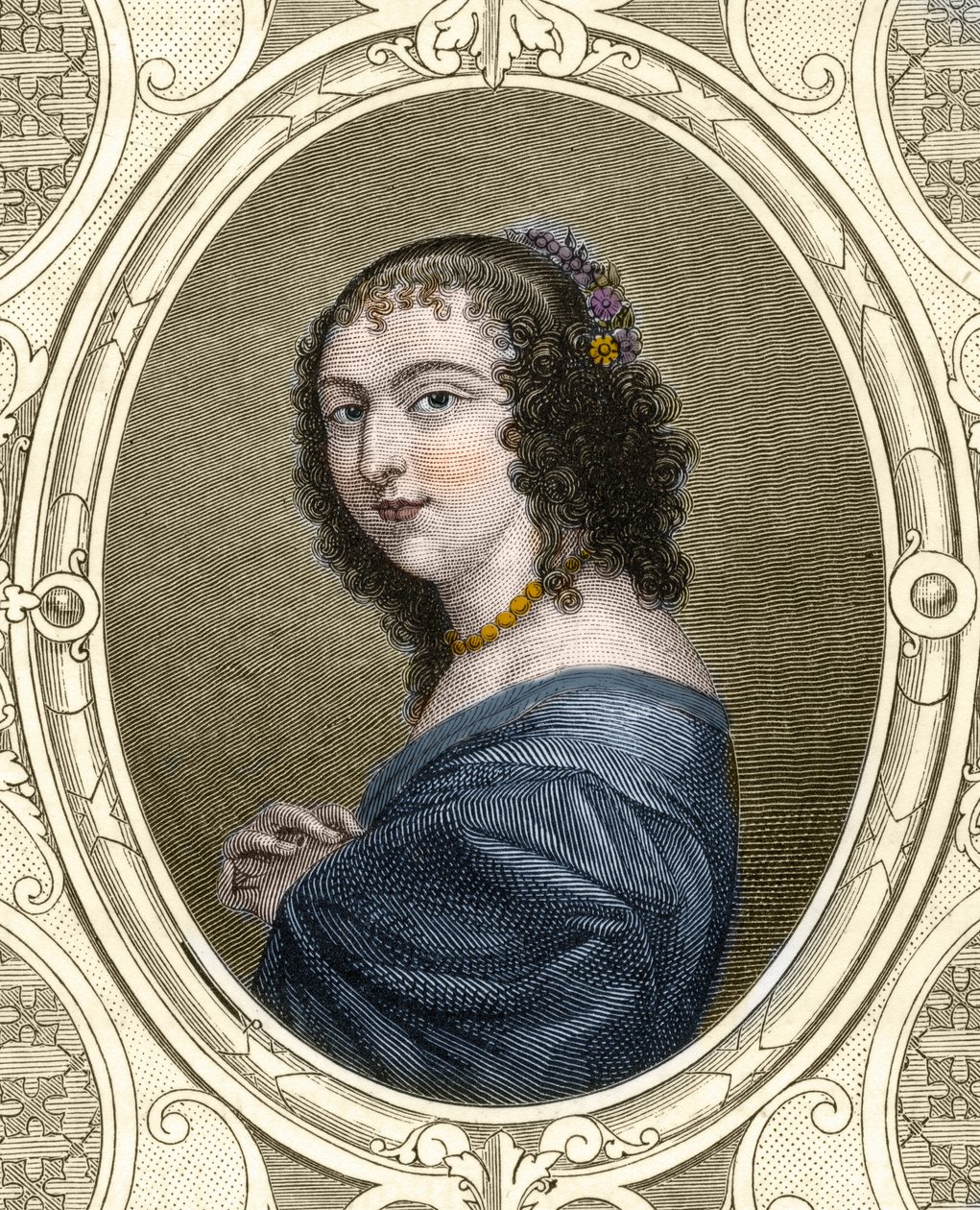 صورة للكاتب الفرنسي آن نينون “de l'Enclos (أو Ninon de Lenclos أو Ninon de Lanclos بواسطة المدرسة الفرنسية