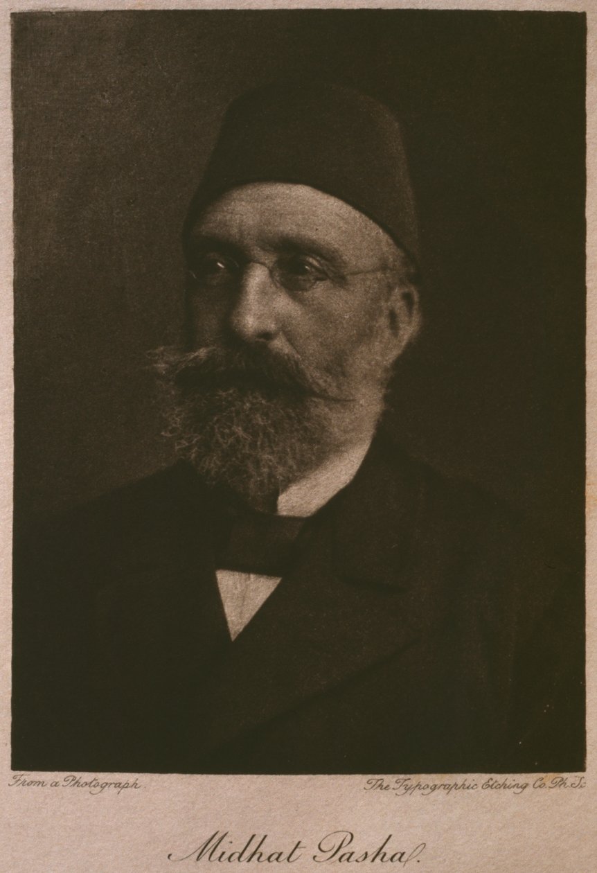 صورة للخديوي توفيق ، من مصر لجورج موريتز إيبرس (1837-1898) ، 1881 (النقش بالوزن الثقيل) بواسطة المدرسة الفرنسية