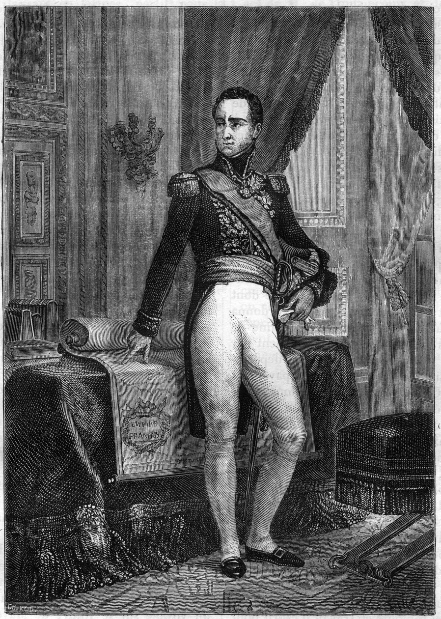 صورة شخصية للماركيز دي كولينكورت (1773-1827) ، دوق فيتشنزا (فيتشنزا) ، الجنرال والدبلوماسي الفرنسي - في "تاريخ الإمبراطورية بعد تاريخ القنصلية" لأدولف تيير - 1879 - مجموعة خاصة بواسطة المدرسة الفرنسية