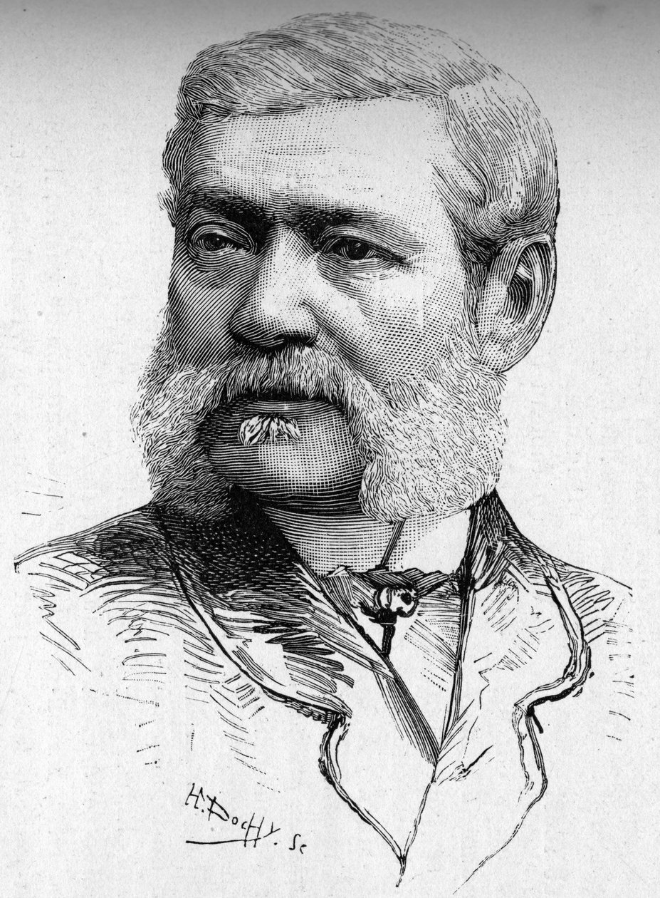 صورة للنقاش على الخشب ، الكونت كولونا سيزاري (1825-1887). بواسطة المدرسة الفرنسية