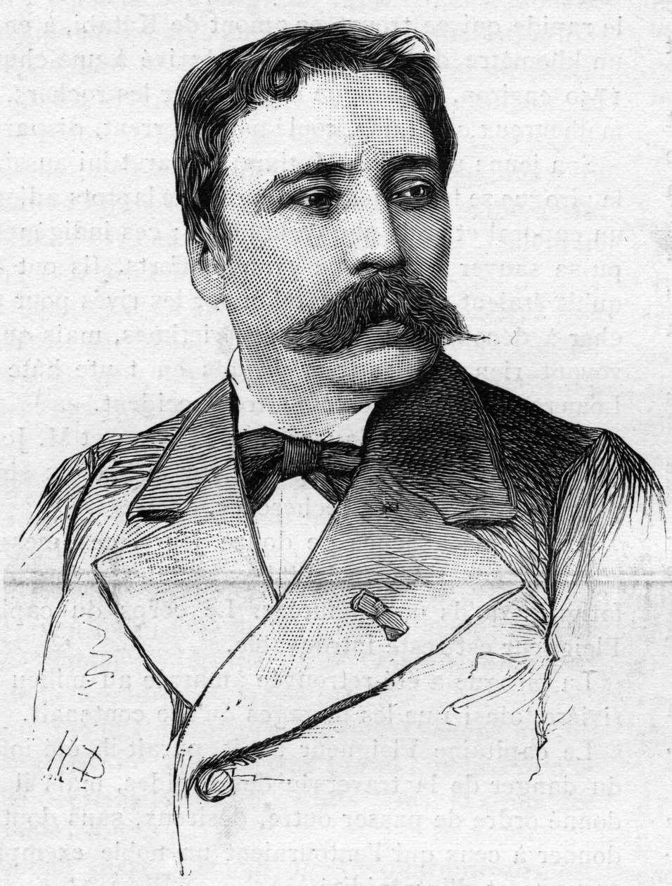 صورة للرسام جيمس برتراند (1825-1887). بواسطة المدرسة الفرنسية