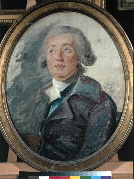 بورتريه يفترض أن يكون ماري جوزيف تشينير (1764-1811) 1799 بواسطة المدرسة الفرنسية