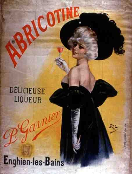 إعلان ملصق "Abricotine" ، صنعه P. Garnier ، باريس (لون ليثو) بواسطة المدرسة الفرنسية