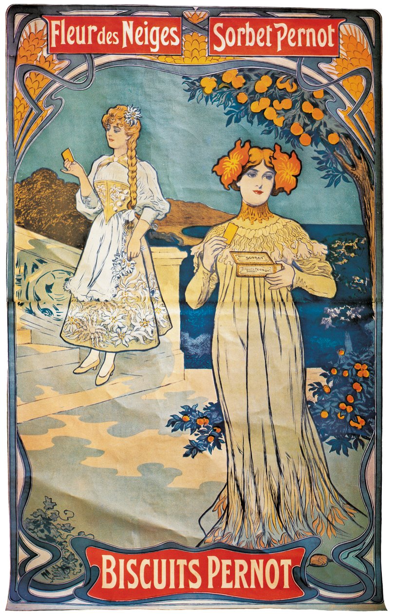 الإعلان عن البسكويت Pernod ، 1897 بواسطة المدرسة الفرنسية