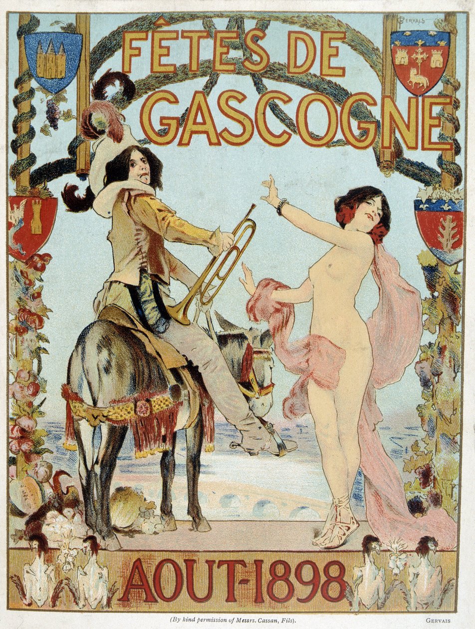 Poster for the Biscay holidays of August 1898 بواسطة المدرسة الفرنسية