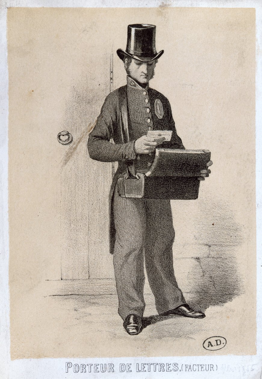 ساعي البريد ، ج .1865 بواسطة المدرسة الفرنسية
