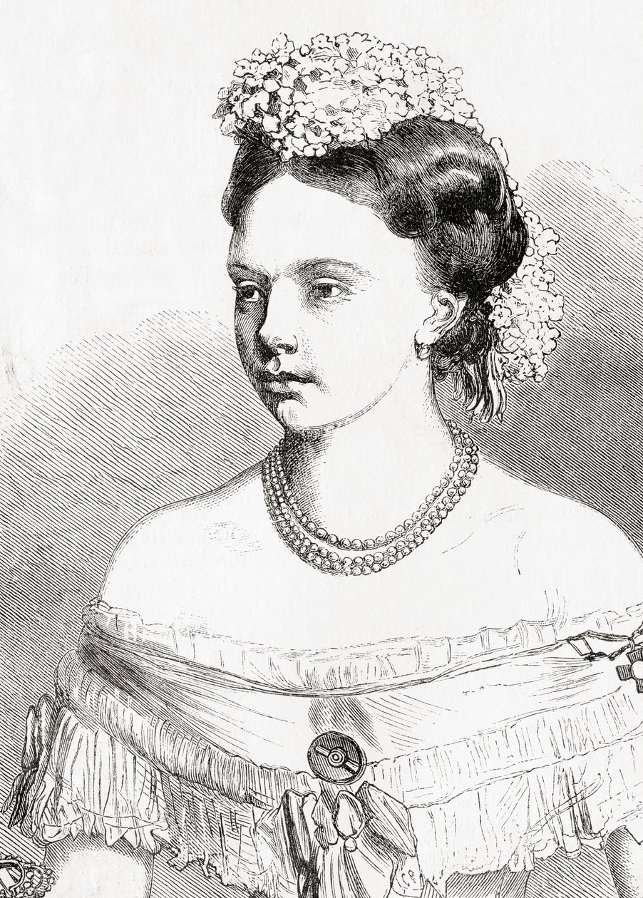 الأميرة فريدريكا ويلهلمينا لويز إليزابيث ألكسندر بروسيا ، من LUnivers Illustré ، 1866 بواسطة المدرسة الفرنسية
