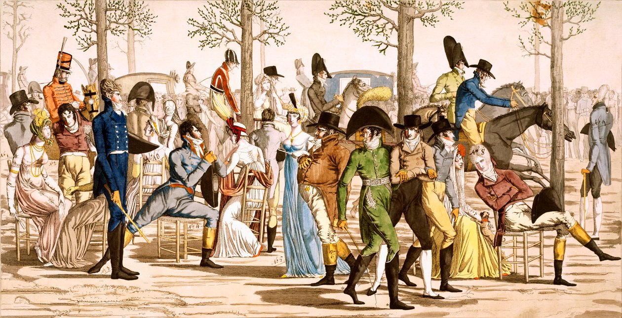 النزهة في لونج تشامبس ، 1802 بواسطة المدرسة الفرنسية